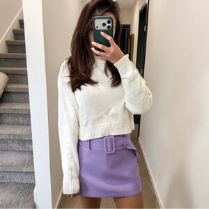 Aritzia Sunday Best Organic Cotton Cashmere Cropped‎ Sweater Size XS
Oversized